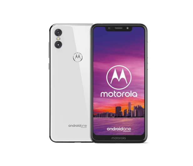 Motorola One 4/64GB Dual SIM biały + etui - 448947 - zdjęcie